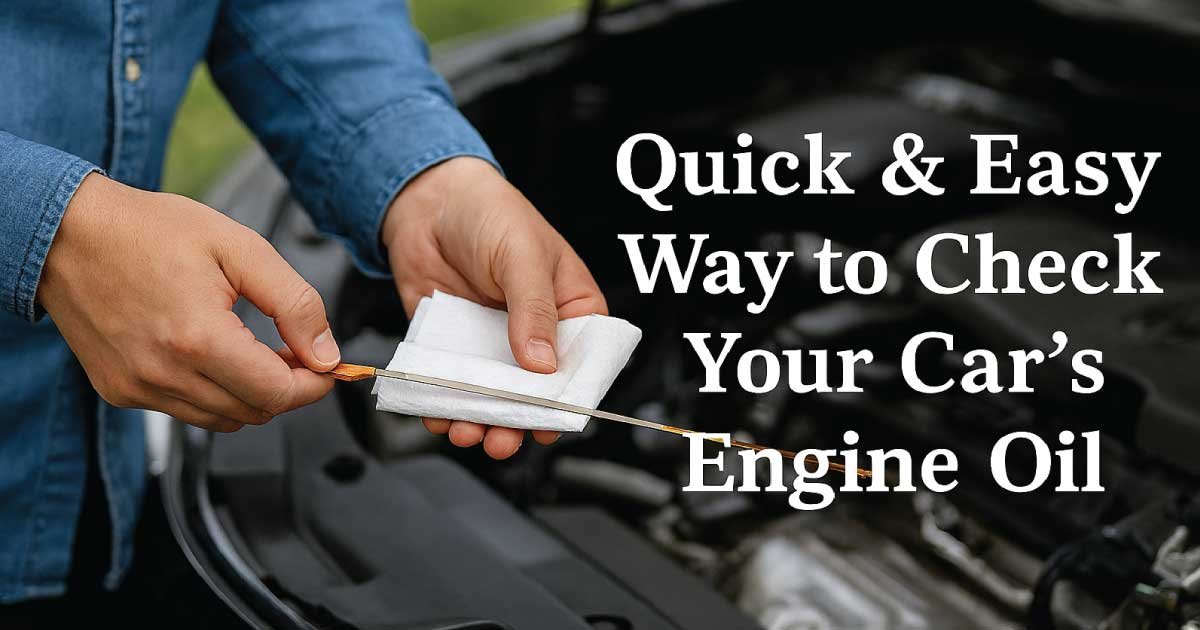 Quick & Easy Way to Check Your Car’s Engine Oil