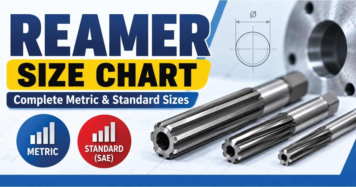 Reamer Size Chart