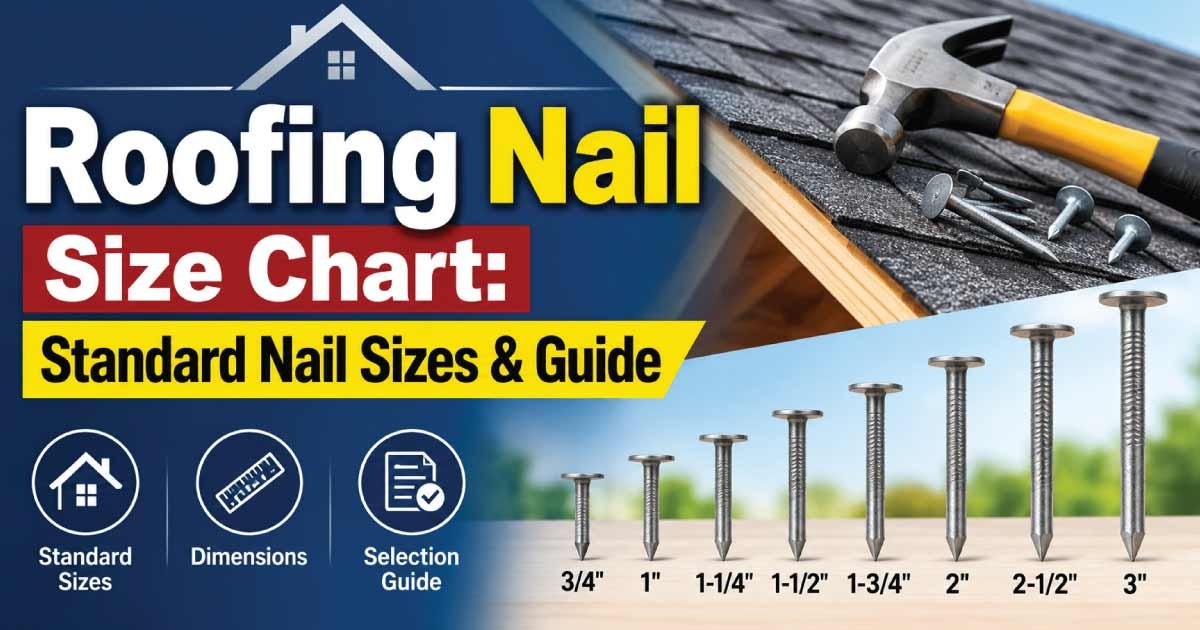 Roofing Nail Size Chart
