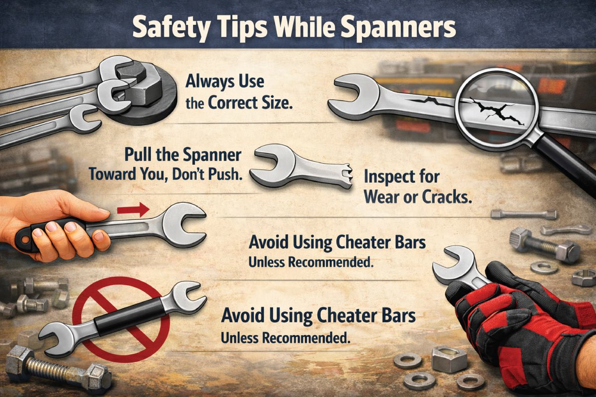 Safety Tips While Using Spanners