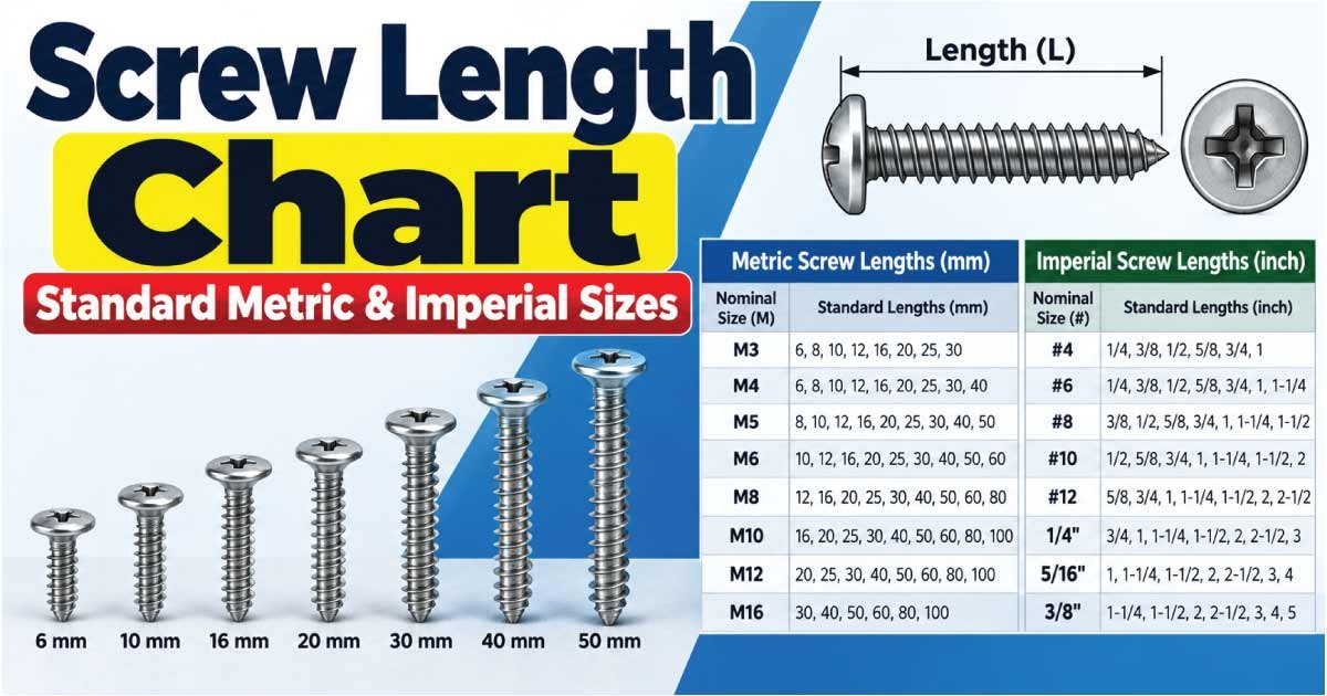 Screw Length Chart