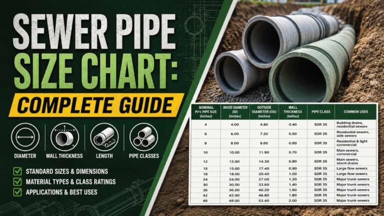 Sewer Pipe Size Chart: Complete Guide - Mech Forged