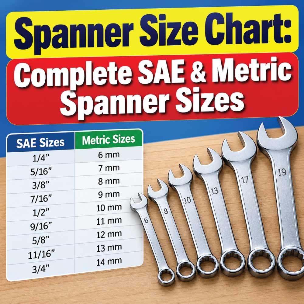 Spanner Size Chart