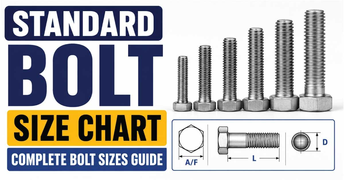 Standard Bolt Size Chart