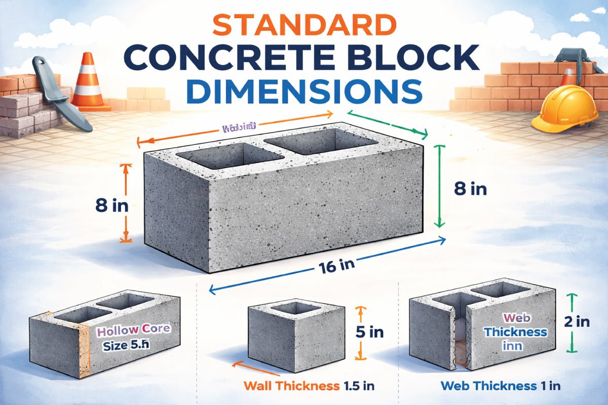Standard Concrete Block Dimensions Explained