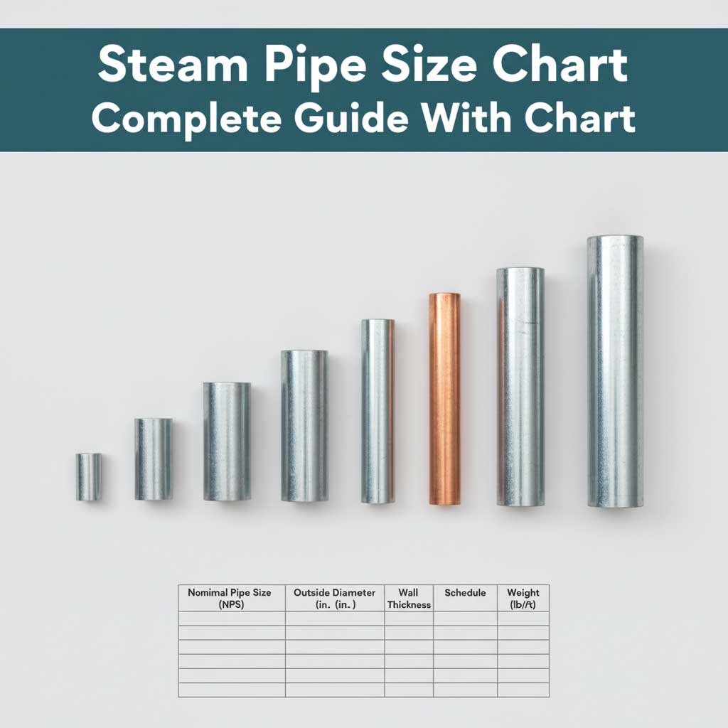 Steam Pipe Size Chart