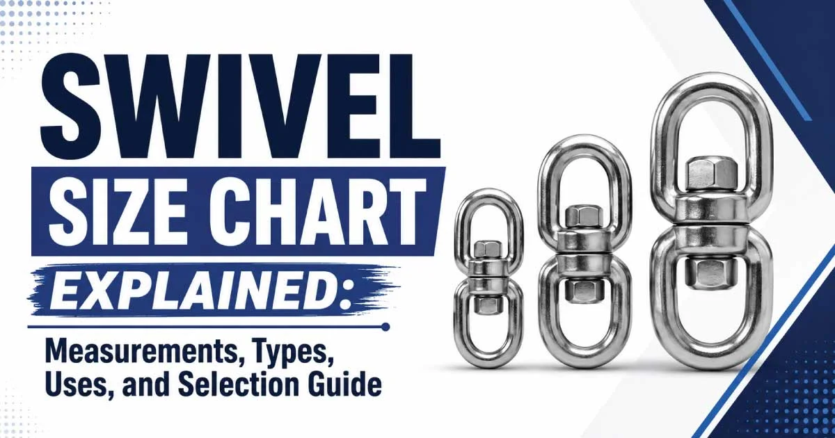 Swivel Size Chart Explained: Measurements, Types, Uses, and Selection Guide