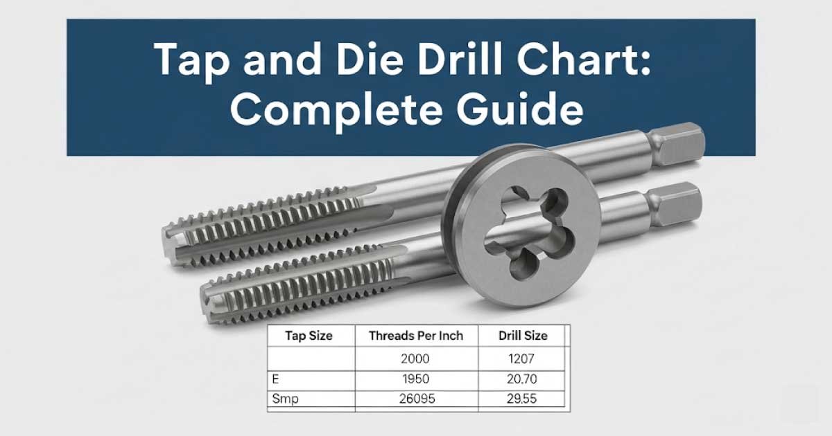 Tap and Die Drill Chart