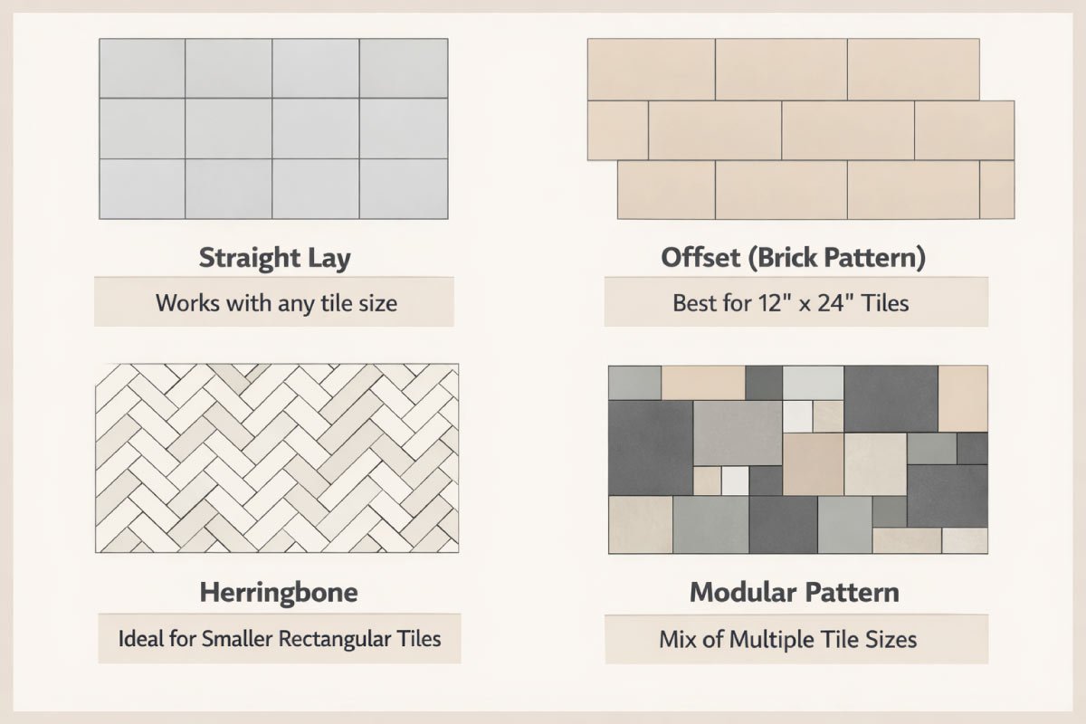 Tile Layout Patterns and Size Compatibility