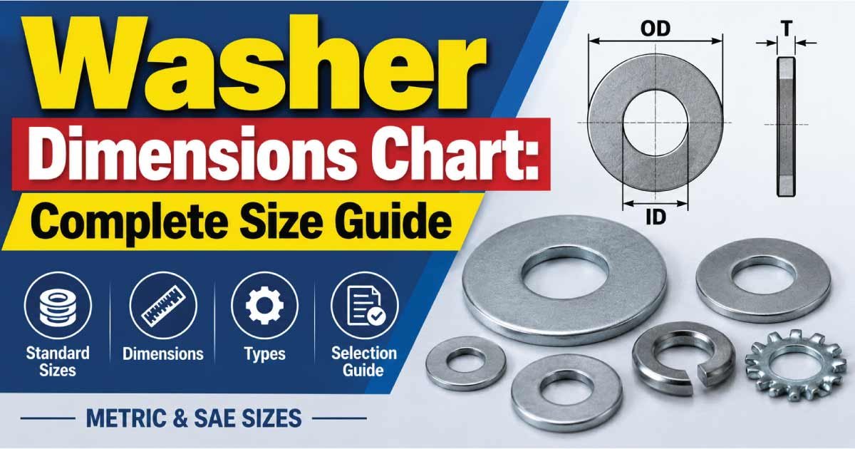 Washer Dimensions Chart