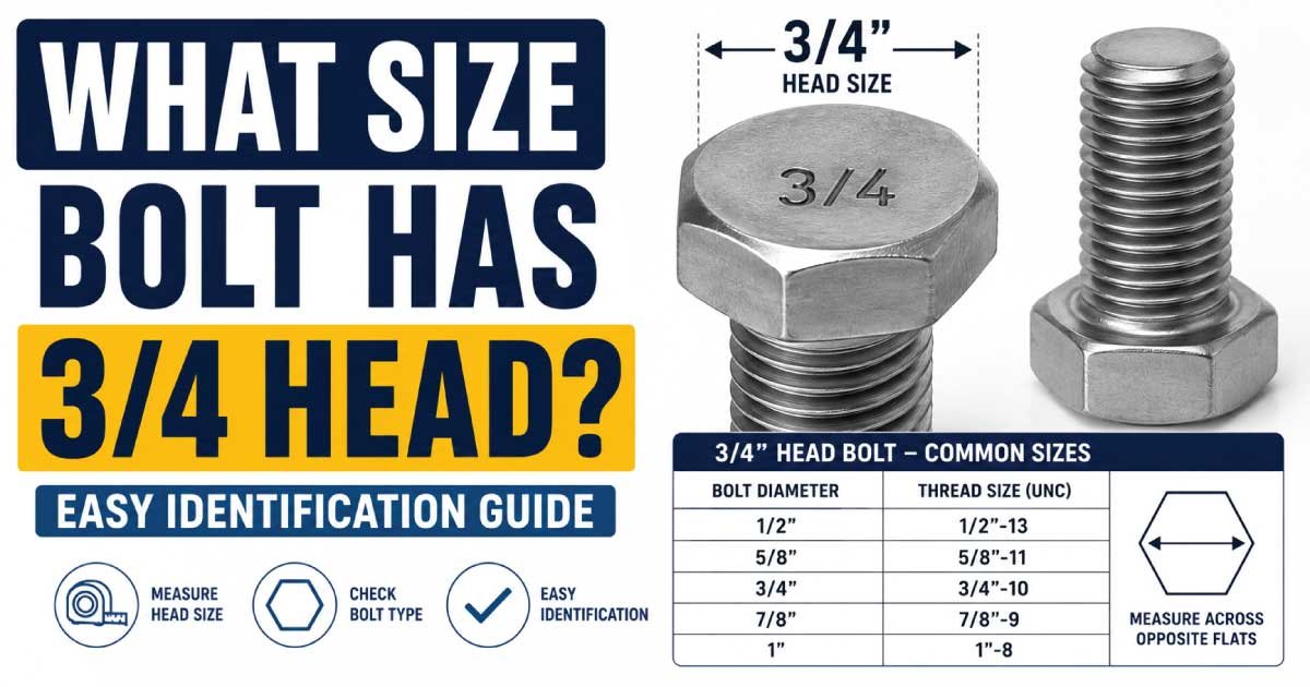 What Size Bolt Has 3/4 Head