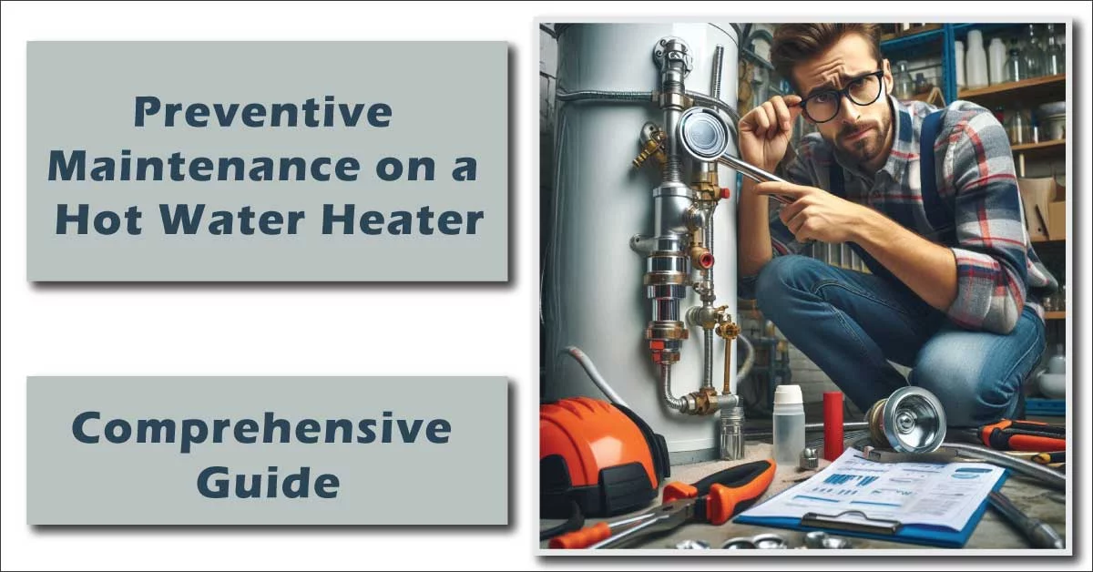 preventive maintenance on a hot water heater includes