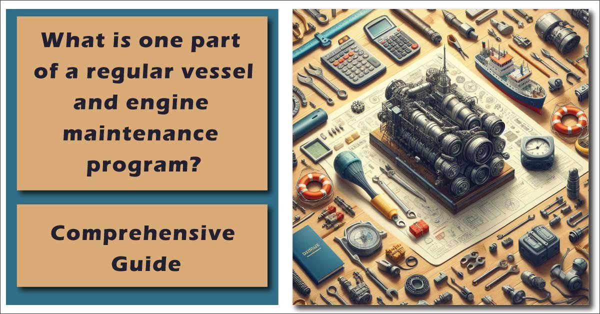 what is one part of a regular vessel and engine maintenance program?
